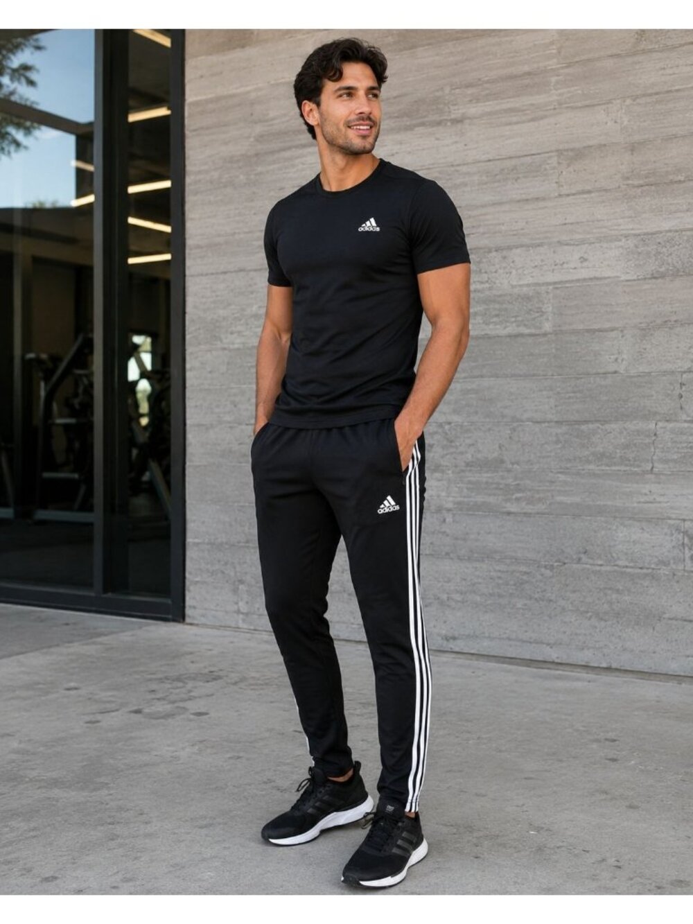 Adidas Tiro 19 Training Pants Men’s XL Black White Stripe Soccer Athletic